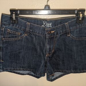 Old Navy The Diva Dark Blue Denim Shorts